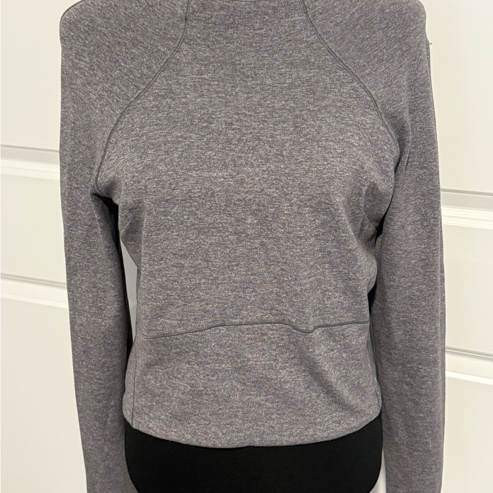 Lululemon Heather Grey Long Sleeve Active Top - Picture 2 of 6